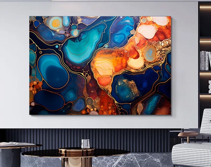 Large luxury Canvas,  Wall Art Canvas, Pink And Gold Marble Wall Art, Gold Shimmery Poster, Modern Canvas Poster, Gold Marble Canvas,