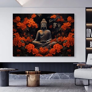 Buddha Canvas, Print, Wall Art Canvas Design, Ready To Hang Decoration, Buddha Print Wall Art,Asian Wall Art,Buddha Wall Art,Buddha Poster,