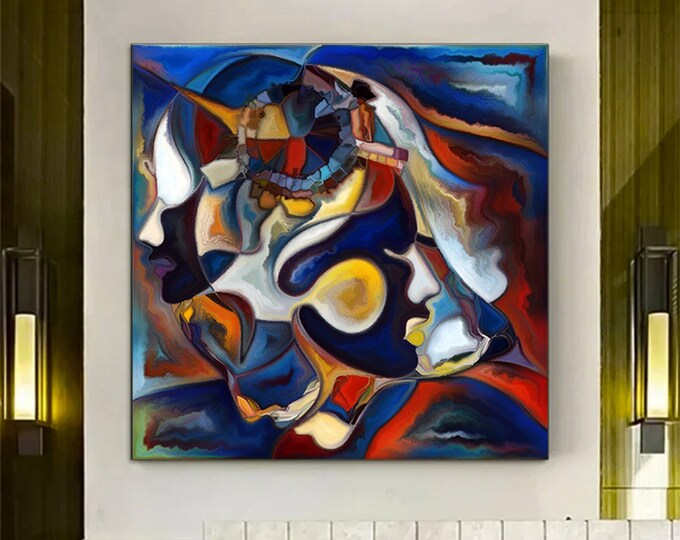 Abstract Canvas Up Close series wall art , abstract painting poster print, extra large canvas print,