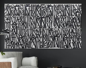 Large Abstract Retna Wall Art Graffiti American Reproduction Painting  Canvas Wall Art Poster Print Graffiti Art,Abstract Art