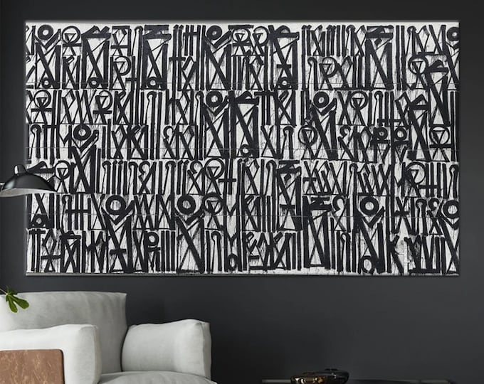 Large Abstract Retna Wall Art Graffiti American Reproduction Painting  Canvas Wall Art Poster Print Graffiti Art,Abstract Art