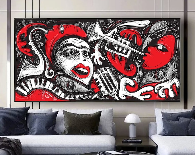 Jazz music print Saxophone art Jazz club decor Music room wall art Jazz home decor Jazz poster
