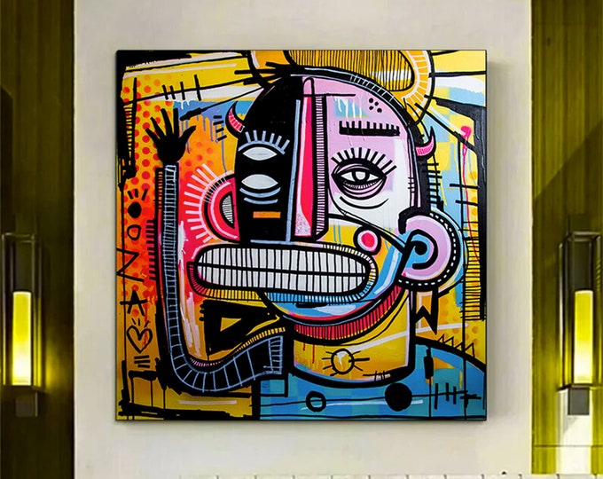 Modern Street Art, Original Graffiti Art, Unique Abstract Wall Paintings On Canvas, Abstract Graffiti Art, Colorful Paintings, Ready to Hang