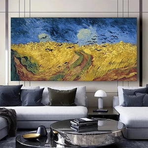 Van Gogh Wheatfield With Crows Canvas Print, Ready to Hang