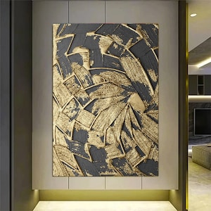 Black and Gold Abstract, Luxury Canvas Art, Abstract Art, Office Wall Art, Canvas Print, Abstract Canvas,