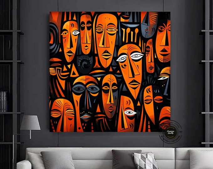 Tribal Mask African Art Framed Poster, African Mask, African Wall Art, African American Art, African Tribal Art, African Tribal Mask, Decor