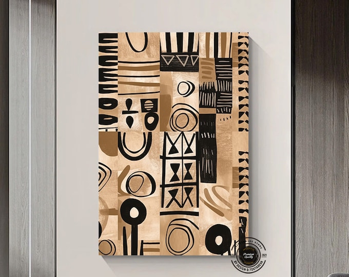 African American Culture Wall Art, African Culture Wall Decor, Tribal wall Art, Abstract Canvas Wall Art, Africa Wall Art, Gift, Home Decor