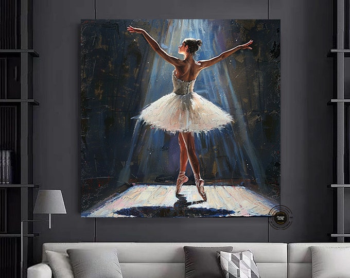 Ballerina Painting Framed Poster, Ballerina Print, Ballerina Wall Art, Ballerina Art, Ballet Art Print, Ballerina Art Print, Large Wall Art