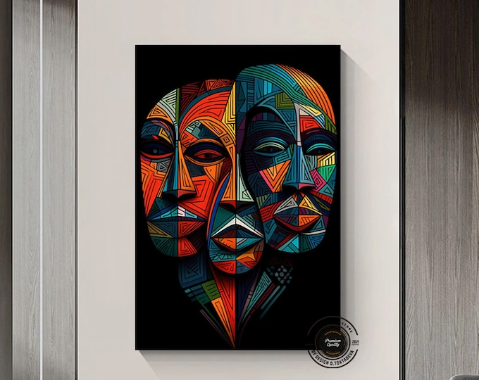 African Abstract Art Framed Poster, African Art, Abstract African Art, Ethnic Wall Decor, African Home Decor, African Culture, African Print