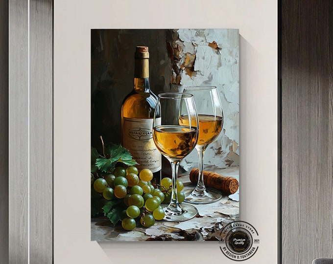 Wine bottle canvas wall art wine glass canvas wall decor red wine canvas art fruit and wine ready to hang canvas wall decor