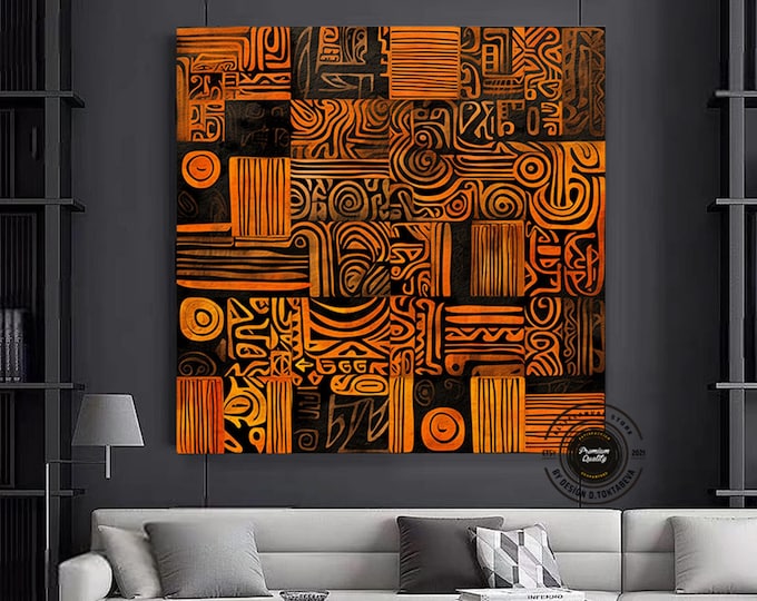 African American Culture Wall Art, African Culture Wall Decor, Tribal wall Art, Abstract Canvas Wall Art, Africa Wall Art, Gift, Home Decor