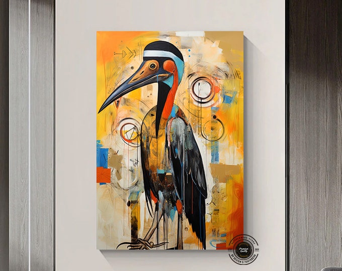 Pelican Wall Art, Pelican wall décor, Pelican poster, Pelican gift, Pelican lovers, Pelican artwork, Abstract Pelican Art, Wall Decor