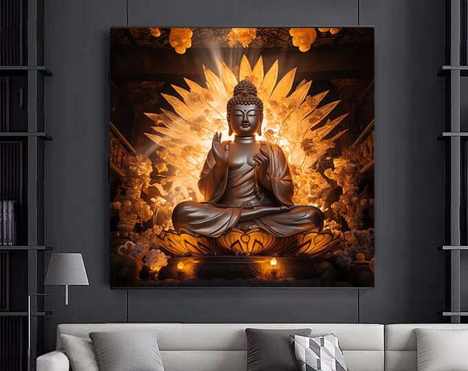 Buddha Print Wall Art,Asian Wall Art,Buddha Wall Art,Buddha lux Poster,Buddha Canvas Painting,Print,Wall Art Canvas.