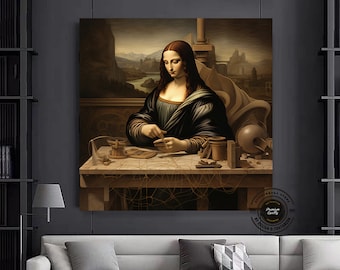 Mona Lisa Canvas Reproduction: Leonardo da Vinci Wall Art