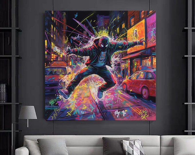 Modern Street Art, Original Graffiti Art, Unique Abstract Wall Paintings On Canvas, Abstract Graffiti Art, Colorful Paintings, Ready to Hang