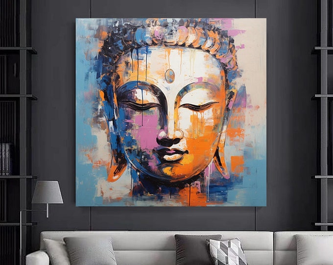 Buddha Print Wall Art,Asian Wall Art,Buddha Wall Art,Buddha lux Poster,Buddha Canvas Painting,Print,Wall Art Canvas.