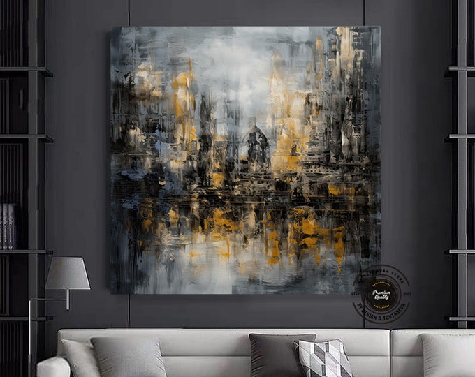 Extra Large Wall Art • Abstract Painting • Minimalist Wall Art • Large Canvas Wall Art • Huge Abstract Painting • Living Room Decor