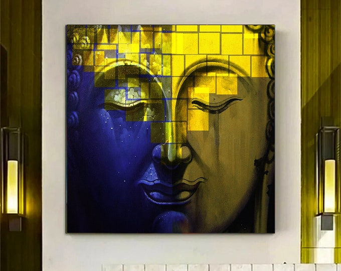 Buddha Canvas, Asian Wall Art, Buddha Wall Art, Meditation Canvas, Buddha Poster, Buddhist Print, Meditation Wall Art,
