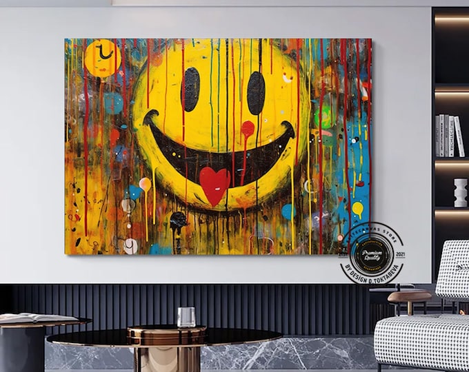 Street Art Canvas Wall Art, Graffiti Art Canvas, Pop Culture Wall Art Prints, Graffiti Wall Art Print, Street Art Painting, Graffiti Prints