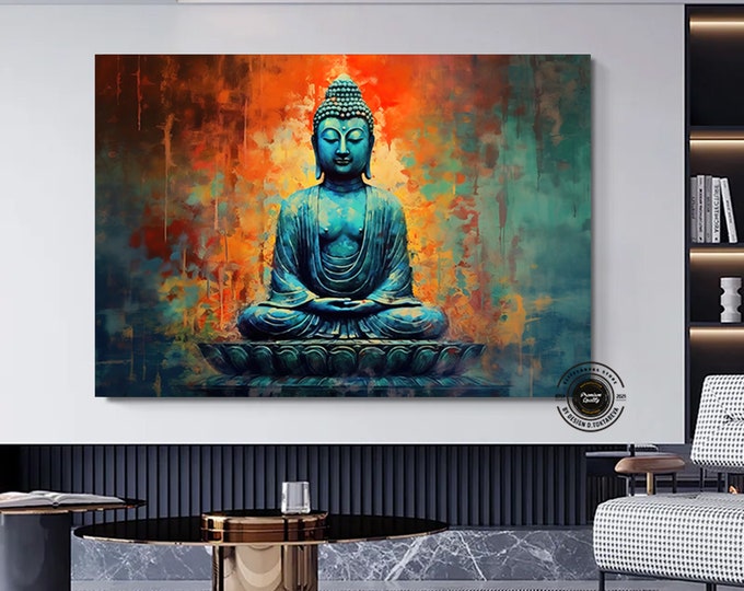 Buddha Print Wall Art,Asian Wall Art,Buddha Wall Art,Buddha lux Poster,Buddha Canvas Painting,Print,Wall Art Canvas.