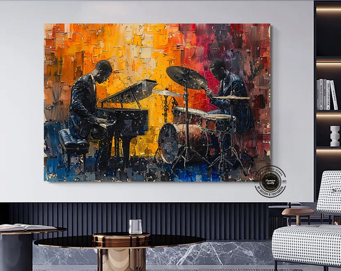 Jazz Wall Art, Musician Prints, African Wall Art Prints, Abstract Modern Wall Art Prints, Jazz Prints, Large Abstract Art Print