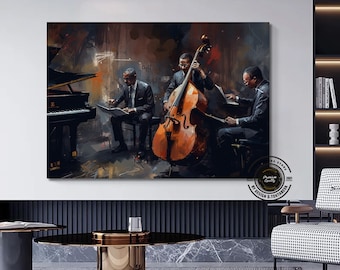 Jazz Musician Print: Abstract African American Art