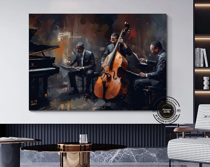 Jazz Wall Art, Musician Prints, African Wall Art Prints, Abstract Modern Wall Art Prints, Jazz Prints, Large Abstract Art Print