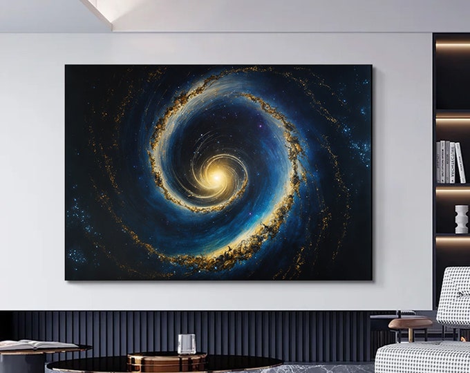 Milky Way - AI Canvas Art - Vibrant Space Scene Wall Decor, Home & Office, Astronomy Gift, Nebula Art, Galaxy, Universe, In All Sizes