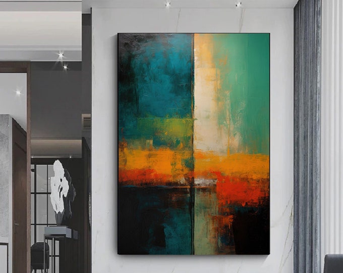 Colorful Abstract Painting, Extra Large Painting, Large Wall Art, Oversized Abstract Painting, Wall Art, Large Canvas Wall Art
