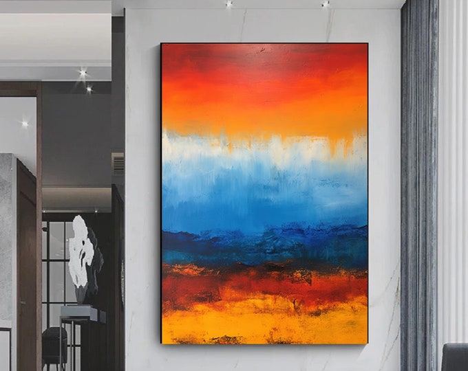 Colorful Abstract Painting, Extra Large Painting, Large Wall Art, Oversized Abstract Painting, Wall Art, Large Canvas Wall Art