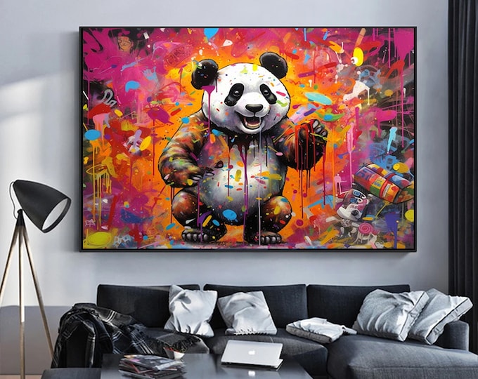 Colorful Graffiti Canvas Print Picture Abstract Wall Art Canvas Print Poster Decorative Painting Canvas Print Wall Decor