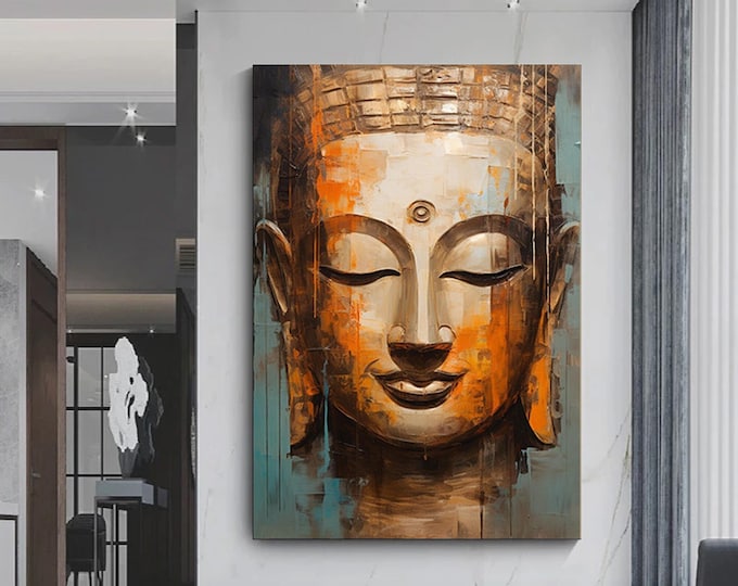 Buddha Canvas, Print, Wall Art Canvas Design, Ready To Hang Decoration, Buddha Print Wall Art,Asian Wall Art,Buddha Wall Art,Buddha Poster,