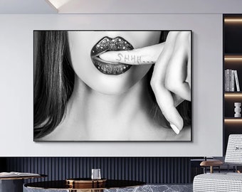 woman lip canvas painting,sexi lip canvas painting canvas wall art, ready to hang canvas painting