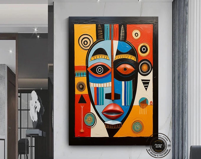 Tribal Mask African Art Framed Poster, African Mask, African Wall Art, African American Art, African Tribal Art, African Tribal Mask, Decor