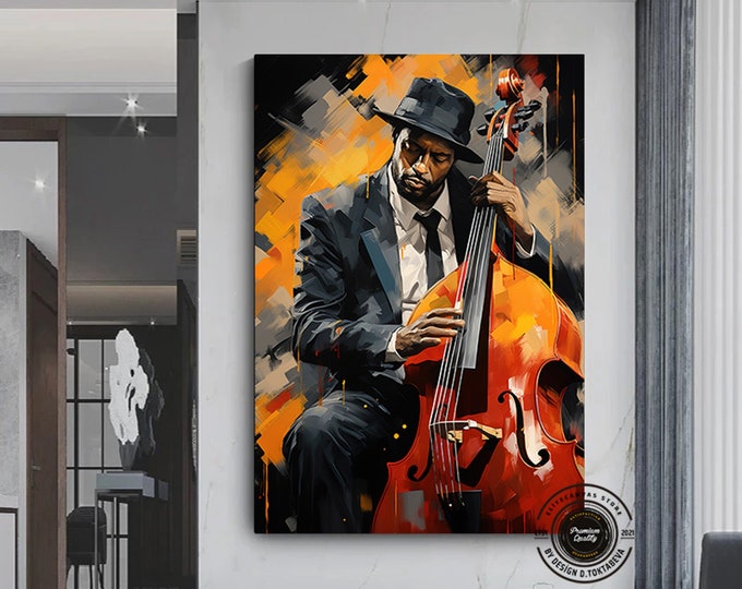 Graffiti Jazz Music Canvas Print, African Jazz Music Wall Art, African American Jazz Club Art, Jazz Graffiti Painting, Jazz graffiti canvas,