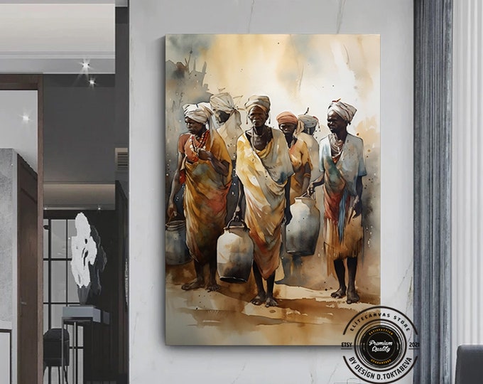 African tribal canvas poster African art living room decor savannah tribe wall art African style Canvas wall decor.