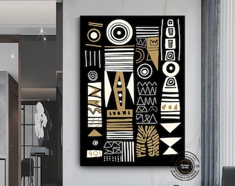 Abstract African Wall Decor, Modern Home Decor, Office wall Art, African home Art, Culture Wall Art, Abstract Wall Decor, Home Gift, Art