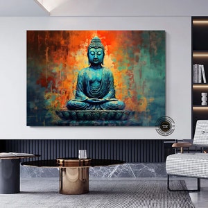 Buddha Print Wall Art,Asian Wall Art,Buddha Wall Art,Buddha lux Poster,Buddha Canvas Painting,Print,Wall Art Canvas.