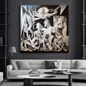Guernica Canvas, Pablo Picasso Guernica Painting Print, Guernica Wall Art, Pablo Picasso Print, Pablo Picasso la Guernica Canvas