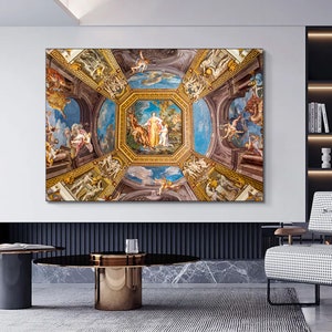 Vatican Fresco Canvas Print: Christianity Wall Art Decor