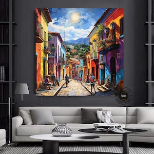 Colombian Wall Art | Cartagena & Bogota | Canvas Prints | Colombian Home Decor | Latino Art | Gift for Her | Room Decor