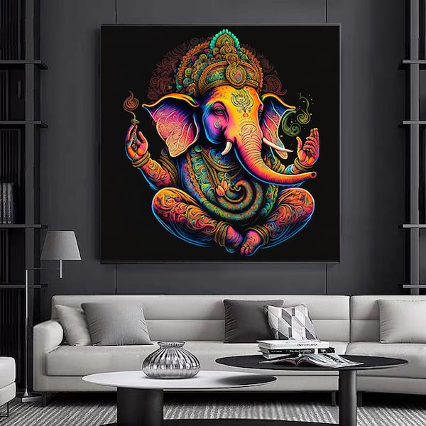 Ganesha Wall Art Etsy