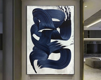 Abstract Blue ocean  graphic, Bleu majorelle, home decoration design, wall drawing poster print . geometric poster wall art