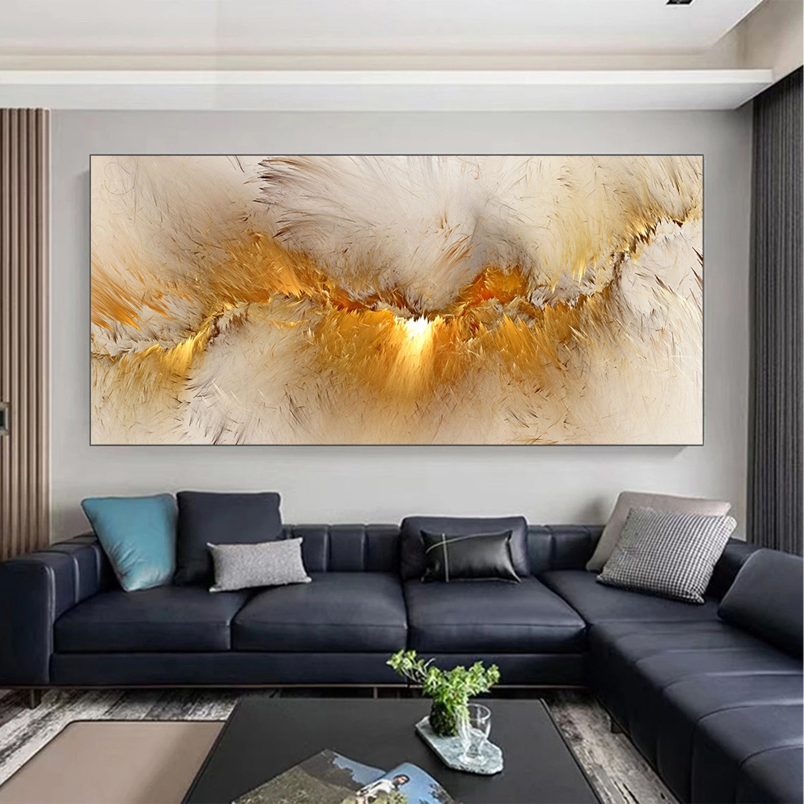 Extra Large Modern Abstract Art Print Bedroom Wall Decor Extra - Etsy