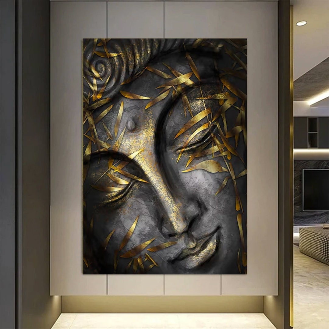 Buddha Canvas, Asian Wall Art, Buddha Wall Art, Meditation Canvas ...