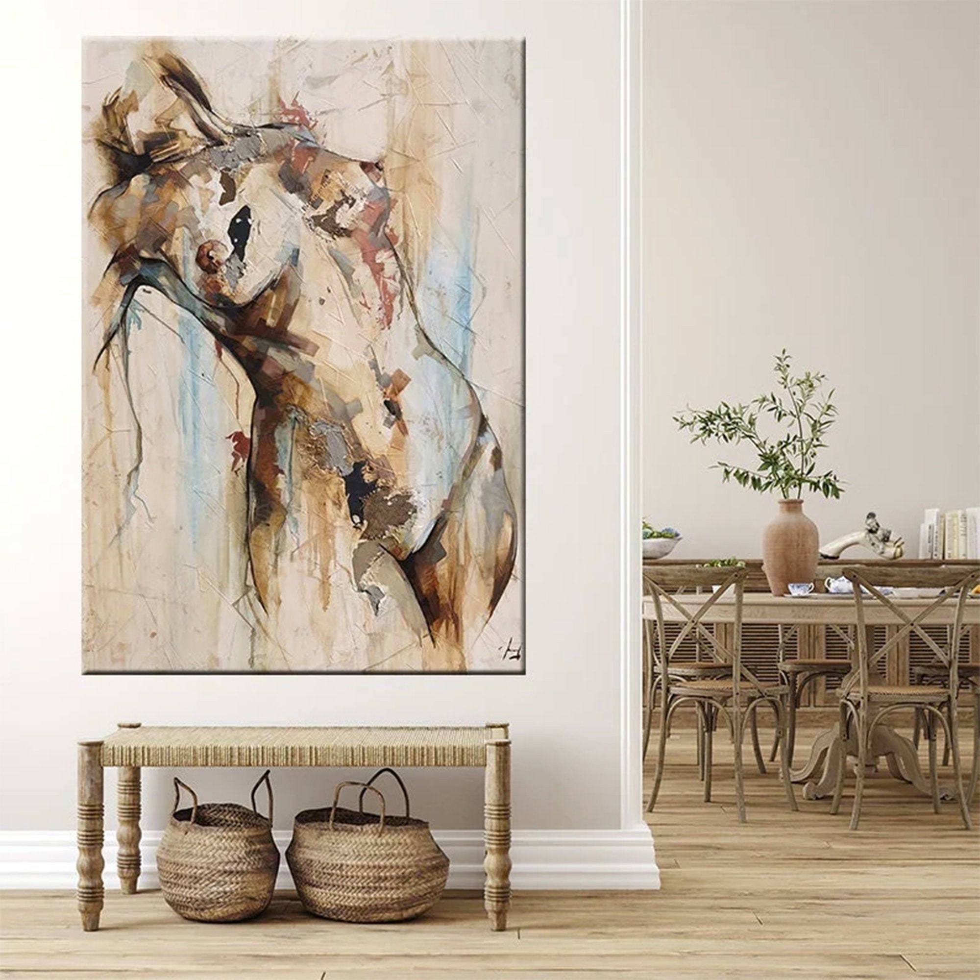 Sensual Painting, Abstract Nude Canvas, Erotic Nudity Wall Art, Sexy Body Decor, Sexy Wall Print, Nude Woman, Nude Canvas, Erotic Female Art