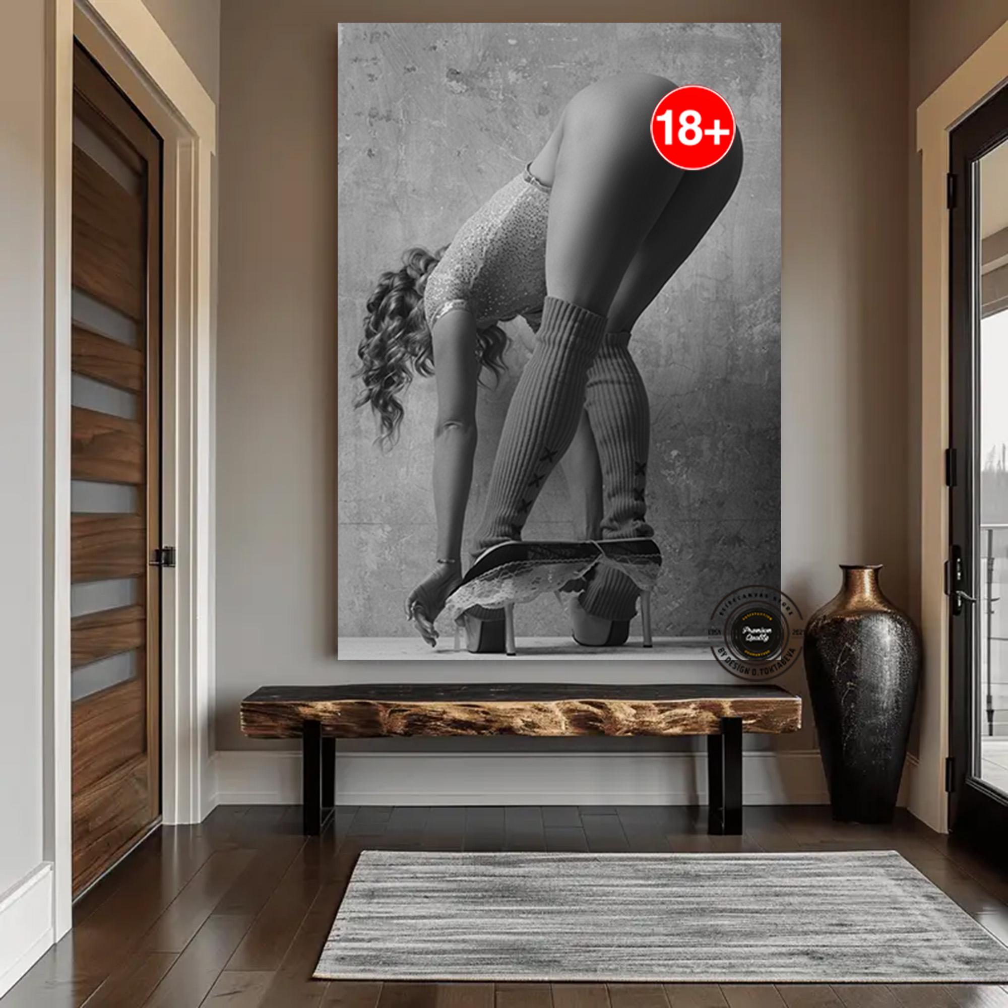 Erotic Woman Art Print Sexy Feet Fetish Luxury Handmade Wall Art Etsy