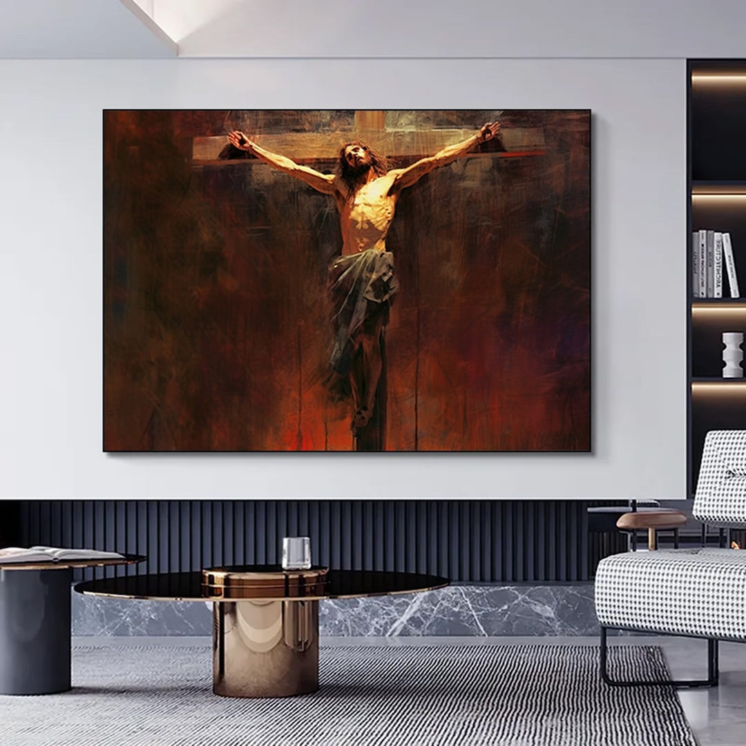 Jesus Christ Canvas Wall Art: Christian Easter Decor - Etsy