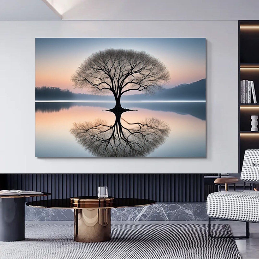 Sunrise Landscape Wall Art Print Tree Photography Wall Art Etsy
