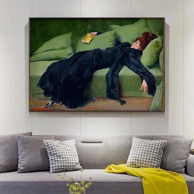 Ramon Casas Decadent young Woman Wall Decor Ramon Casas - Etsy